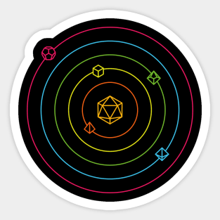 Roleplaying Games Solar System Sticker